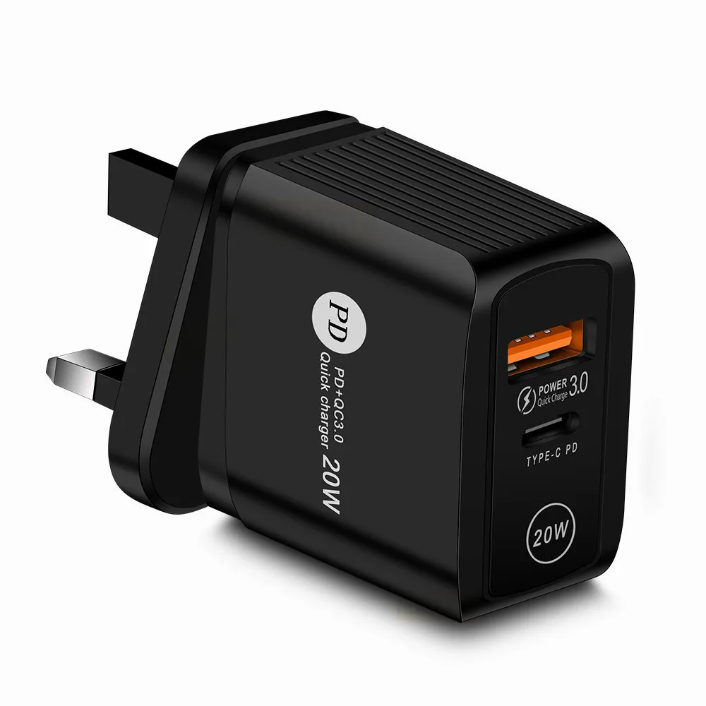 Лидер продаж 2021 новый продукт QC3.0 + PD20W 20wPD мобильные телефоны планшеты мощные наушники многофункциональное зарядное