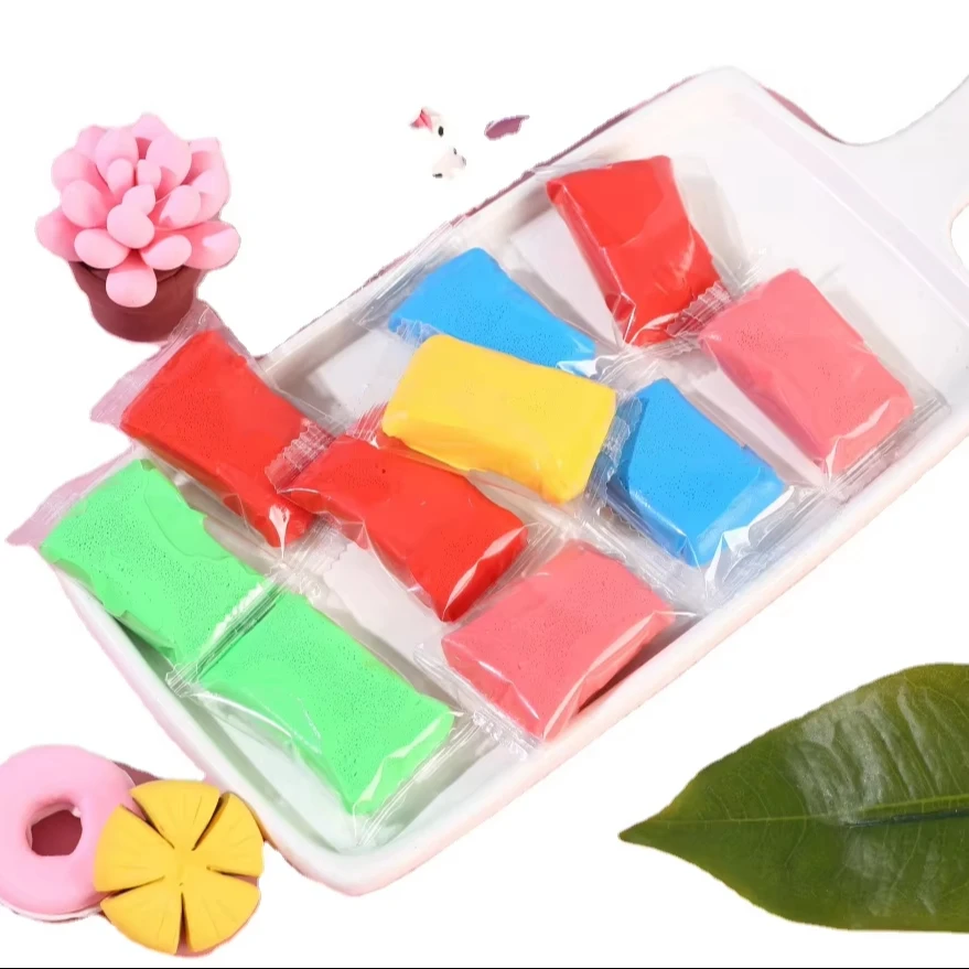 Набор из глины для выпечки и слаймов 48 цветов набор полимерной с 5 инструментами лепки ультра легкая глина