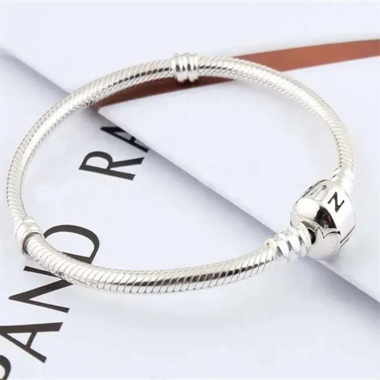 Custom Private Brand Armreifen Brazaletes Mujer Kadin Bileklik Brazalete Plata 925 Sterling Silver Bracelet For Women