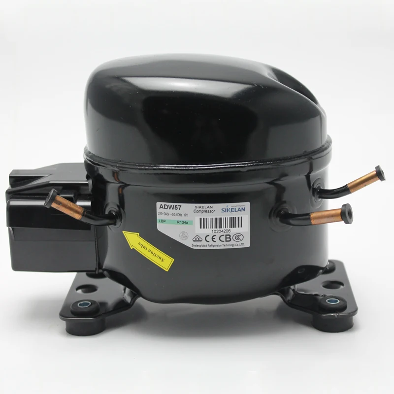 ADW57 refrigeration compressor  220-240v R134A 1/5HP for fridge