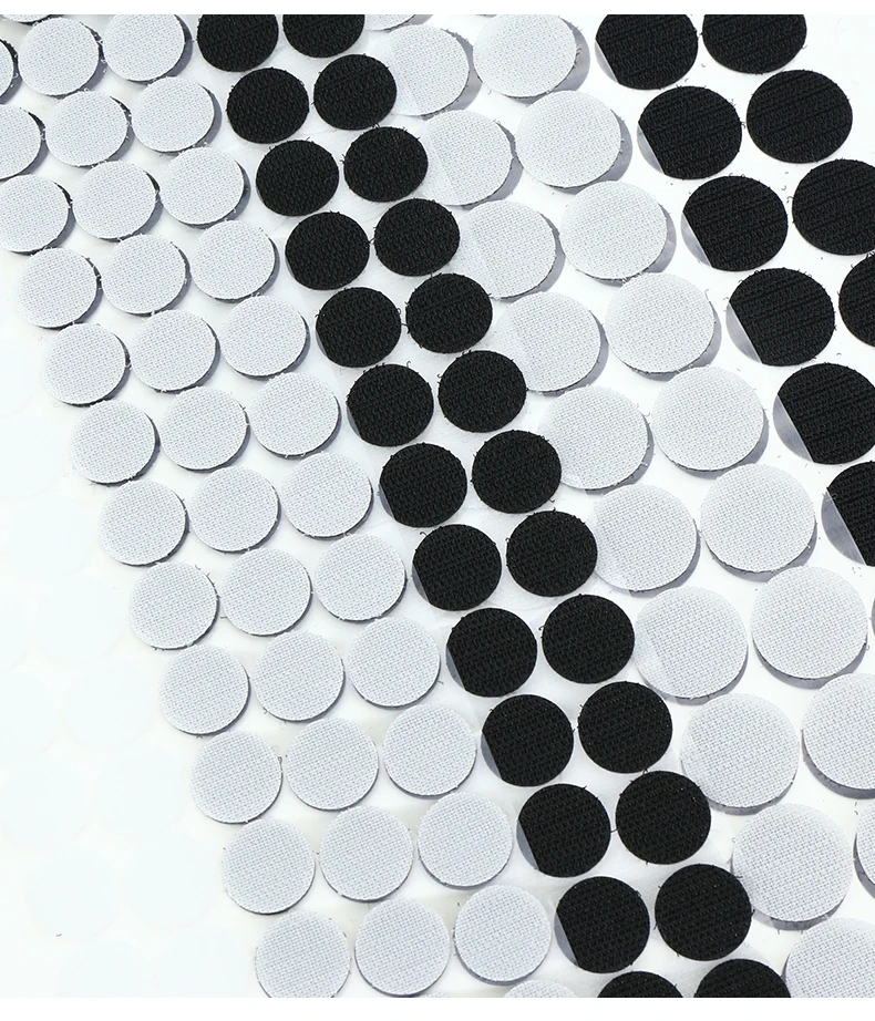 Wholesales hook and loop fastener dots coins multifunctional multipurpose Velcro self-adhesive