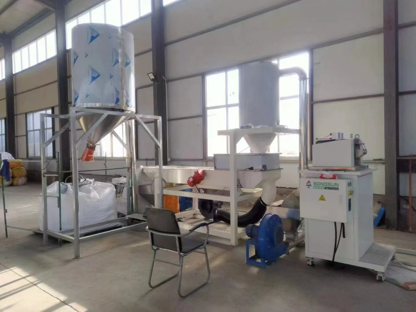 Plastic recycling granulator used machine 135mm 160mm 180mm single screw extrusion  and twin screw 65mm 75mm  granulator