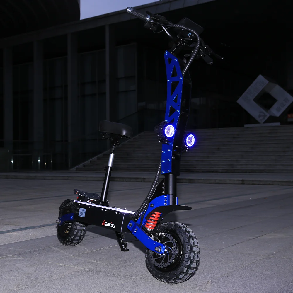 EU UK USA warehouse 60v 6000W electric scooters dual motor electronic scooter 11 inch big wheel folding electric kick scooter