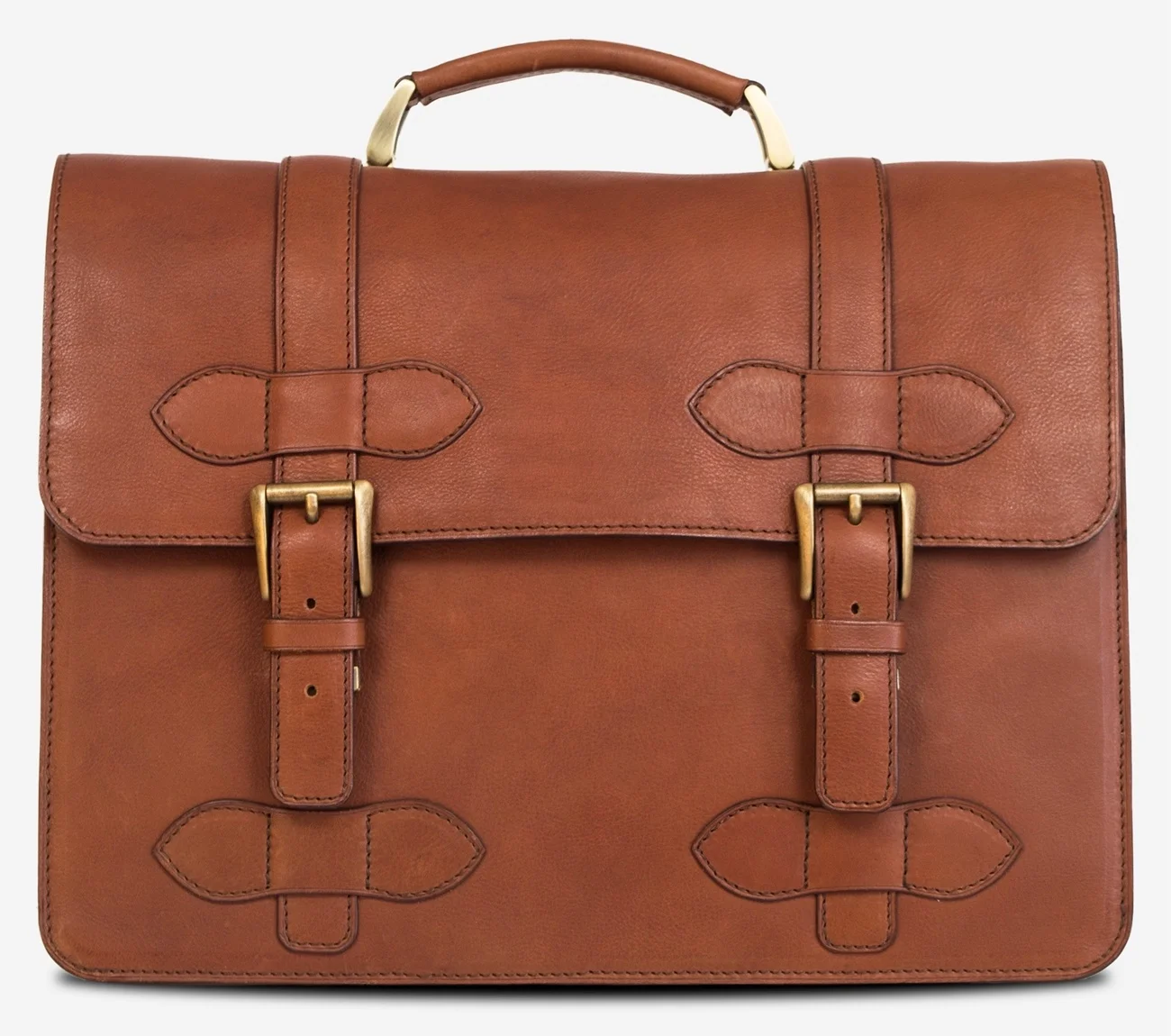 Vintage Design Leather Briefcase Customized Laptop Bag Satchel Shoulder Bag Men