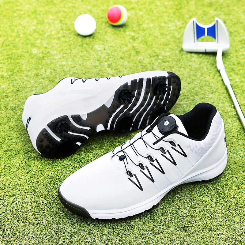 
Wholesale sports shoes Proffeshional self lacing big size golf shoes for men 