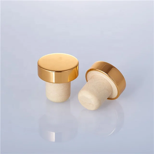 Synthetic cork top for wine bottle stopper