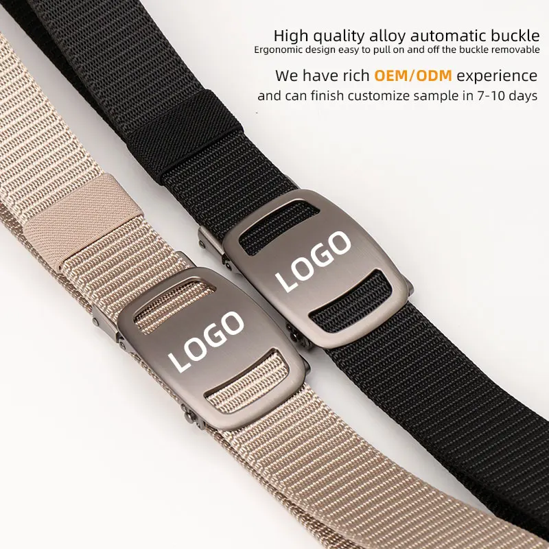 New Outdoor Tactical Men Women Full Strapped  Breathable Polyester Imitation Nylon Alloy Automatic Clothing belt