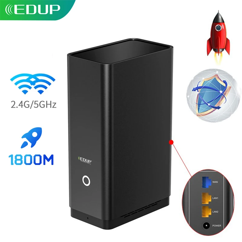 EDUP AX1800Mbps высокоскоростной WiFi 6 802.11AX беспроводной маршрутизатор