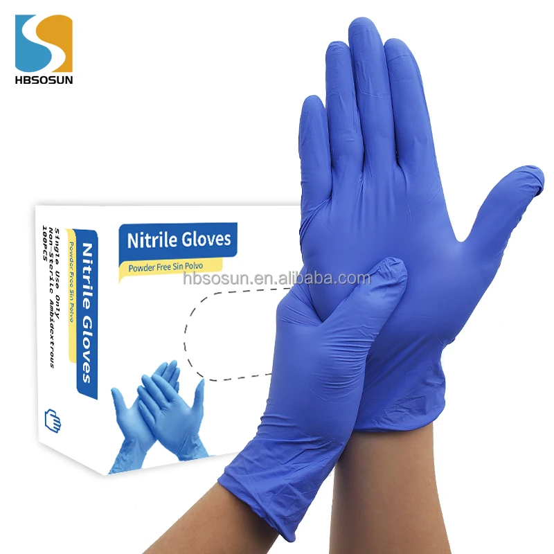 Wholesale 100pcs 9 colors hair dying tattoo shop salon spa beauty making up pink purple nitrile gloves