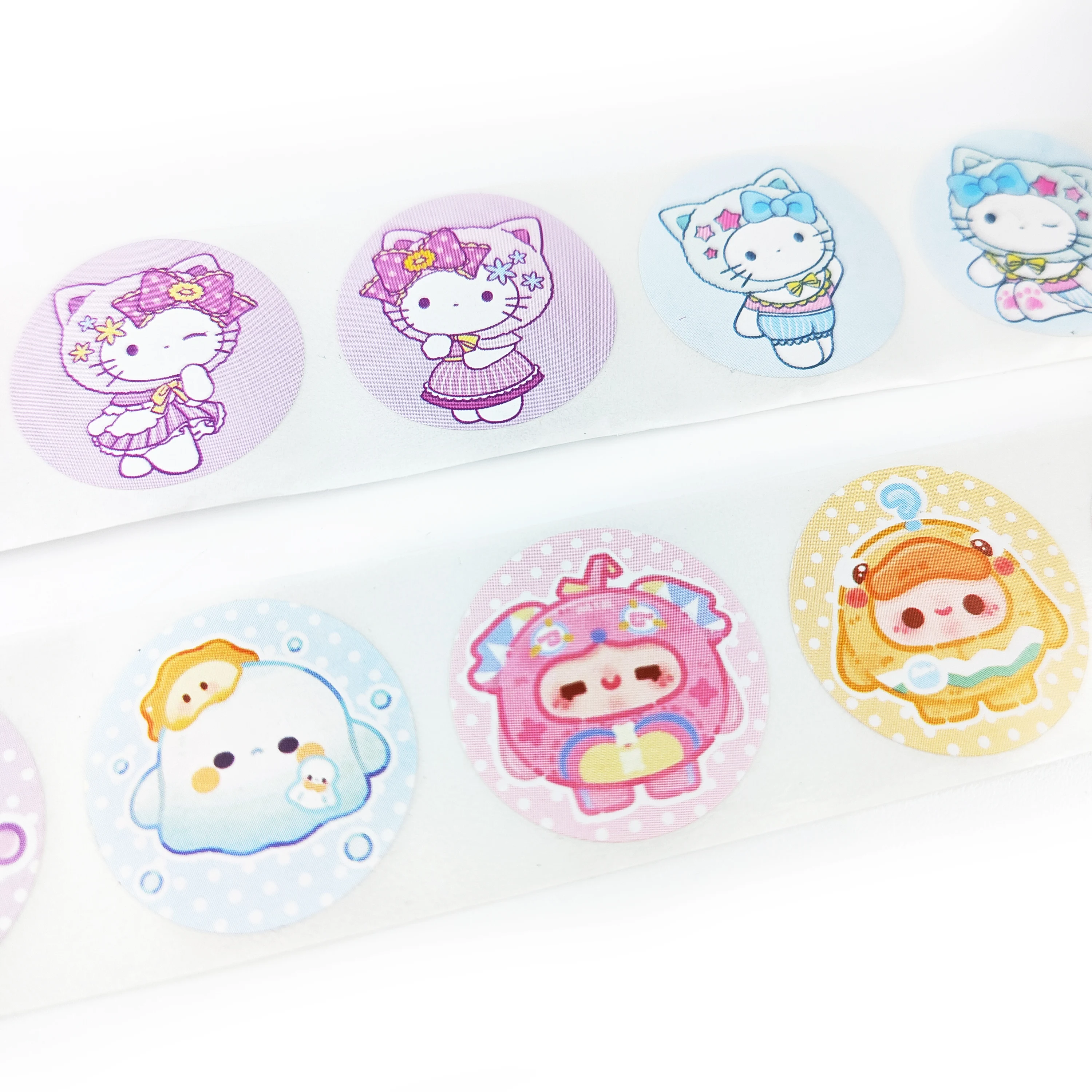 Round Sticker Roll Personalized Decorative Gift Food Packaging Seal Sticker