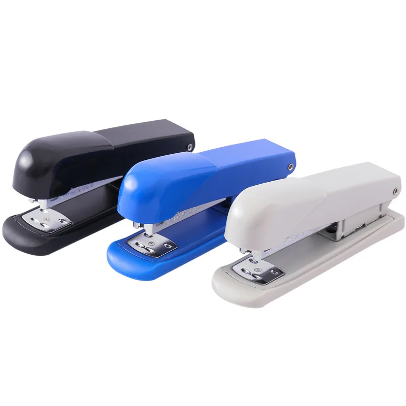 High Quality Business Small desktop Stapler Office Student Plastic Mini heavy-duty 25 Pages Stapler