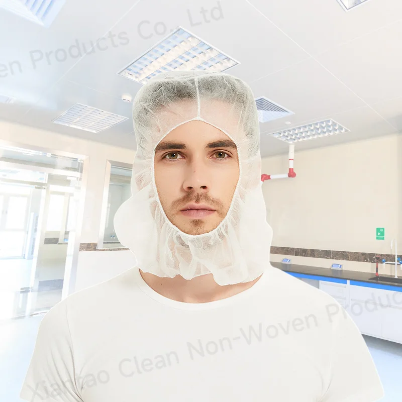 Disposable space cap oversized hood cover white medical hood hairnet food PP Cap Space Disposable Caps for Food factory