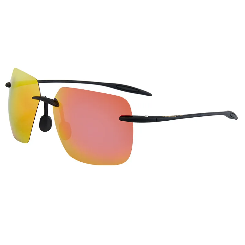 TR90 Frame Polarized Sunglasses Surfing Sport Cycling Rimless Sunglasses Fishing Men Sun Glasses Eyewear TR90 Frame UV400