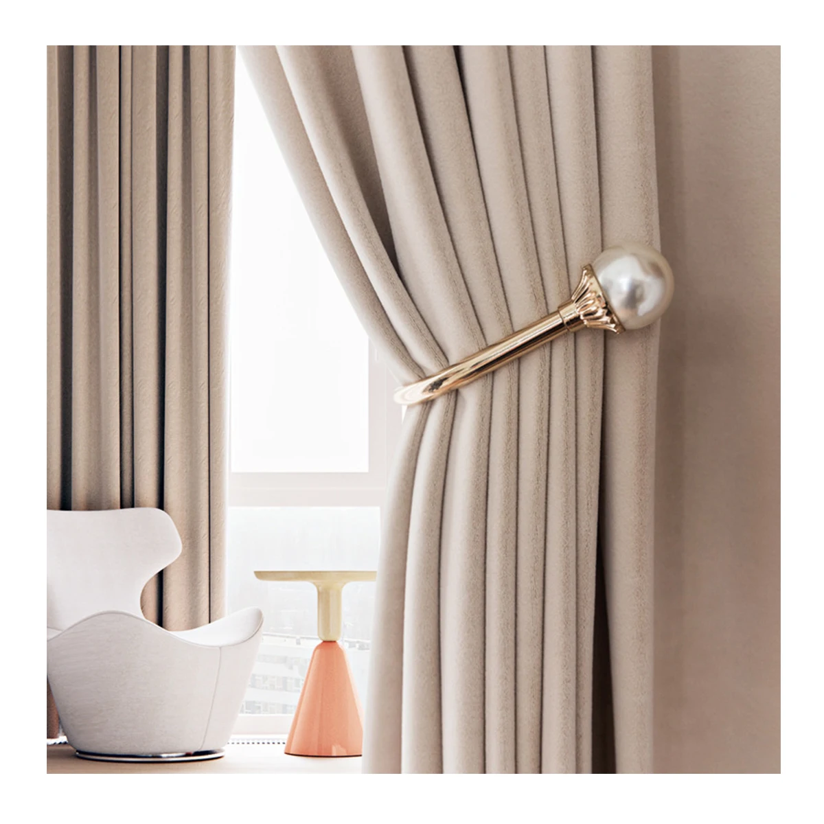 New design wool velvet curtain high quality bedroom ready made curtain