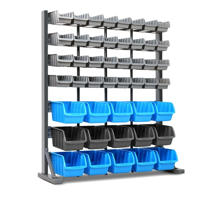 Garage storage bins home industrail stackable bins plastic color storage bin for parts