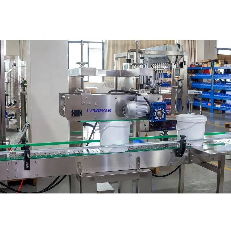 Factory Automatic 5 Gallon Ghee Tin Pail Filler Filling Canning Production Line Machine