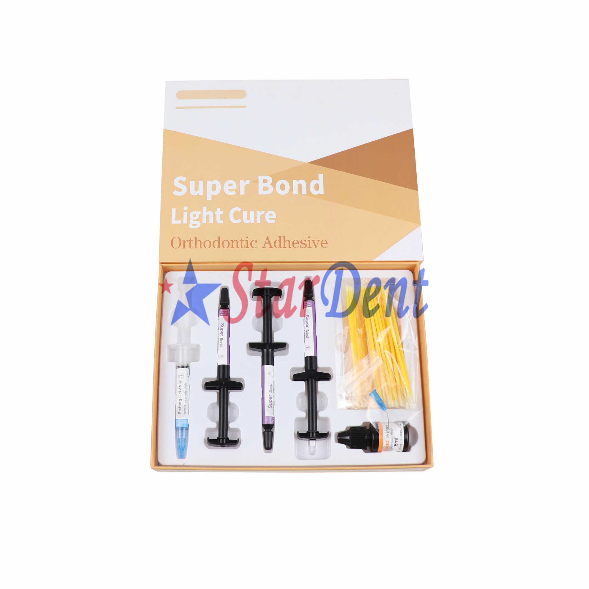 Dental Orthodontic Adhesive Double Ended Mixing Spatulas Super Bond Light Cure System Etching Gel