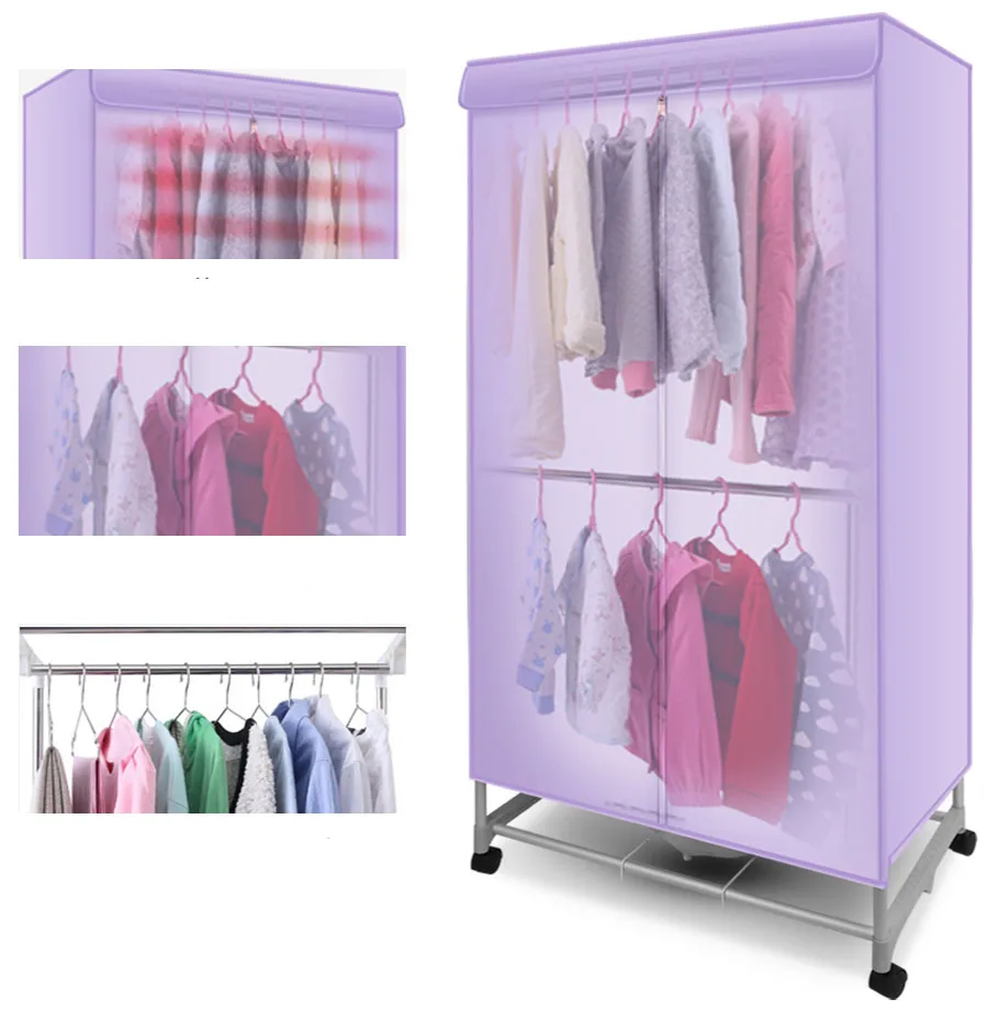 home travel foldable uv heater iron steam clothes care portable mini electric automatic closet clothes dryer machine