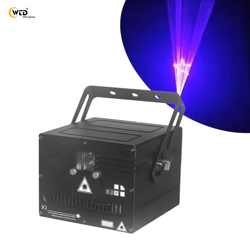 AOPU 1W 2W 3W 4W 5W полноцветные лазерные шоу анимированные проекторы DJ Лазерный свет для ночного клуба