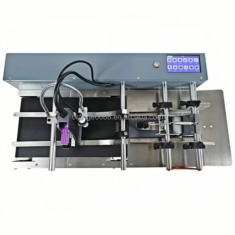 4.3 Inch Desktop Industrial Inkjet Printer Expiry Date Code Logo Batch Coding Printing Machine with Paging Feeder