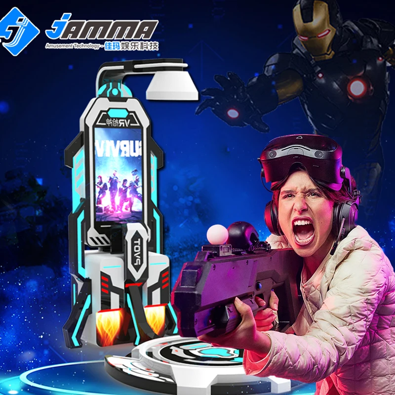 New Arrival Virtual Reality 9d Video Simul Platform Set Machine Vr Arcade Shooting Game Machine Zombie Arcade Games Machine