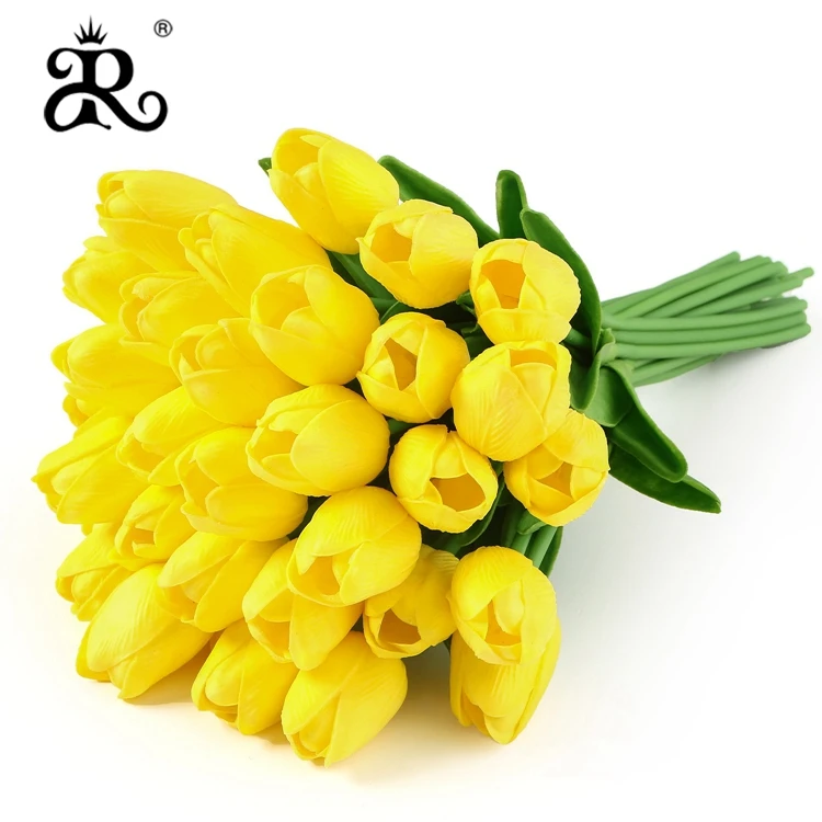 Beauty real touch flowers latex tulips artificial flower bridal decoration artificial flowers for wedding