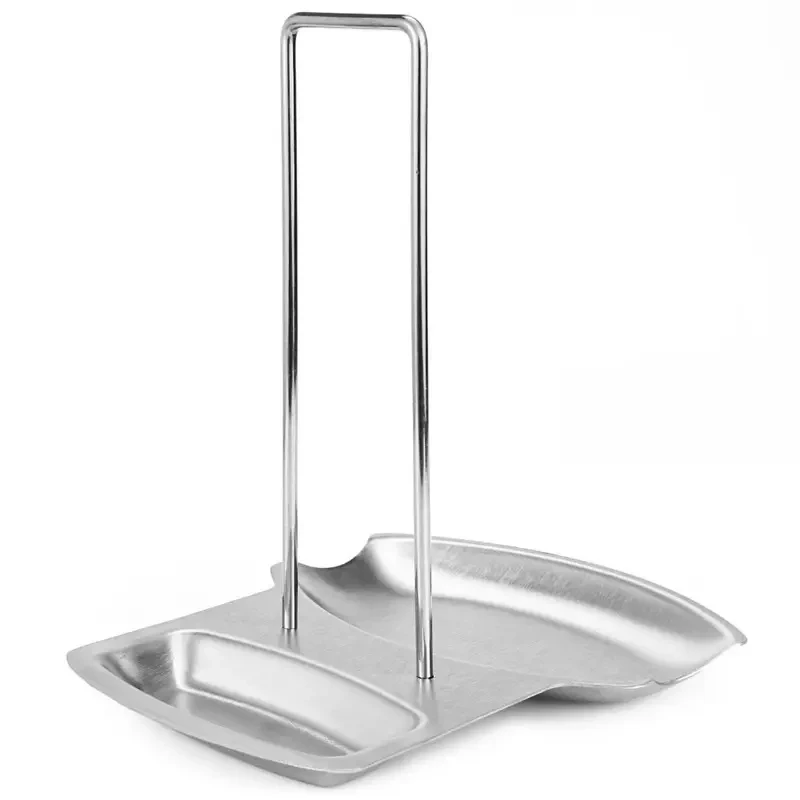 Wholesale Stainless Steel Pot Cover Spoon Bracket Non Perforated Desktop Drain Pan Removable Rack