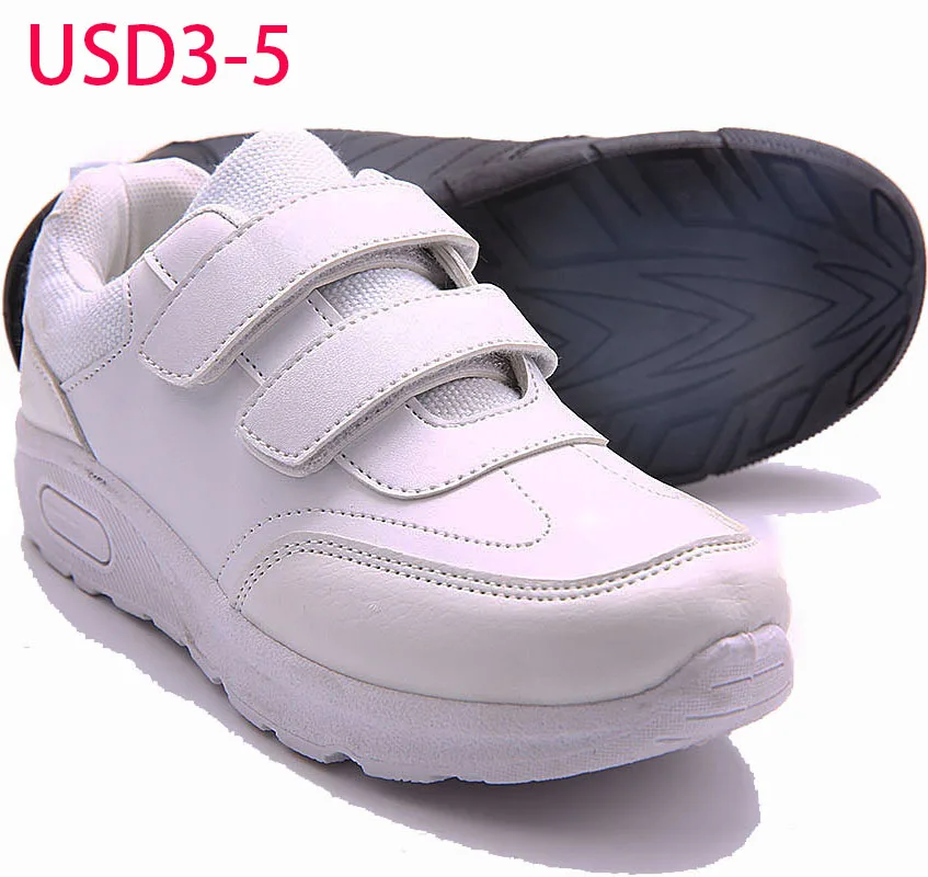 
USD3-5 CHEAP wholesale factory kids boy black white customized designer casual cheap boy sneakers school shoes for children 