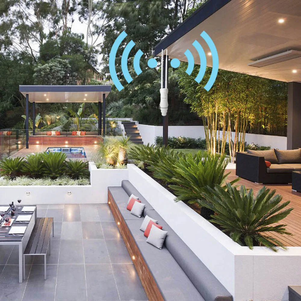 Лидер продаж водонепроницаемый уличный усилитель Wi-Fi 2 4 ГГц 5 белый