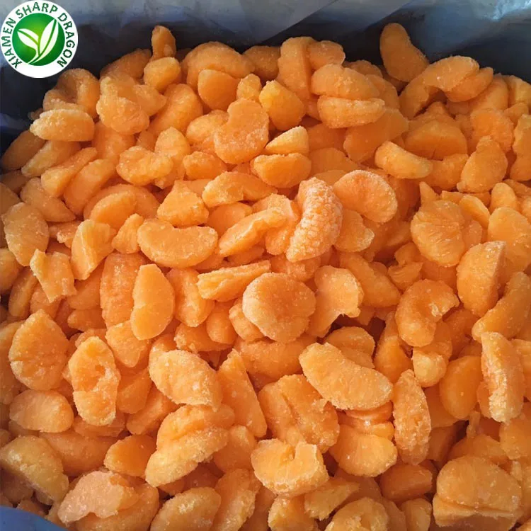 Wholesale Price Frozen freezing fresh peeled sweet mandarin orange lobe petals slices fruit Unsweetened Bulk Organic Freeze