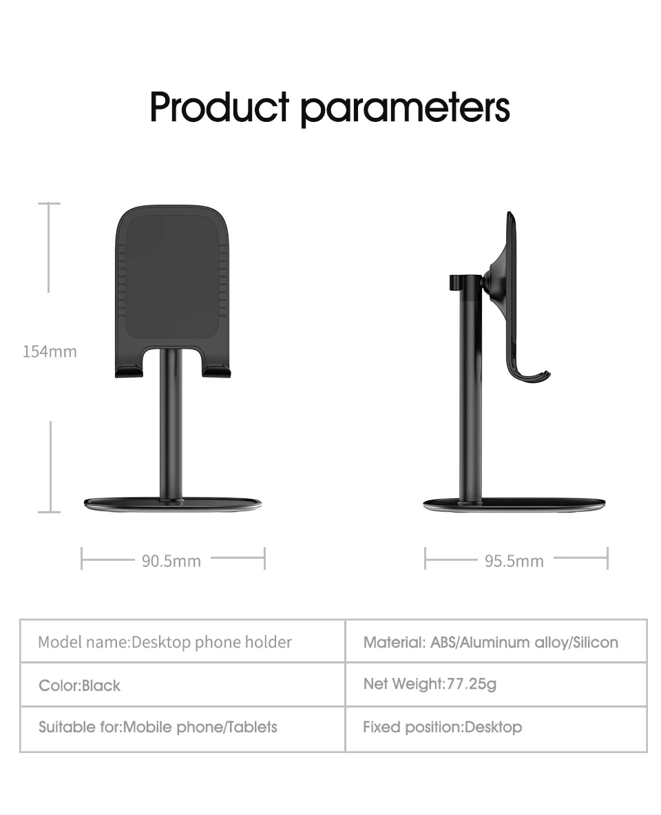 
adjustable mobile phone stand aluminum alloy metal bracket custom logo mobile phone desk top support mobile stand 