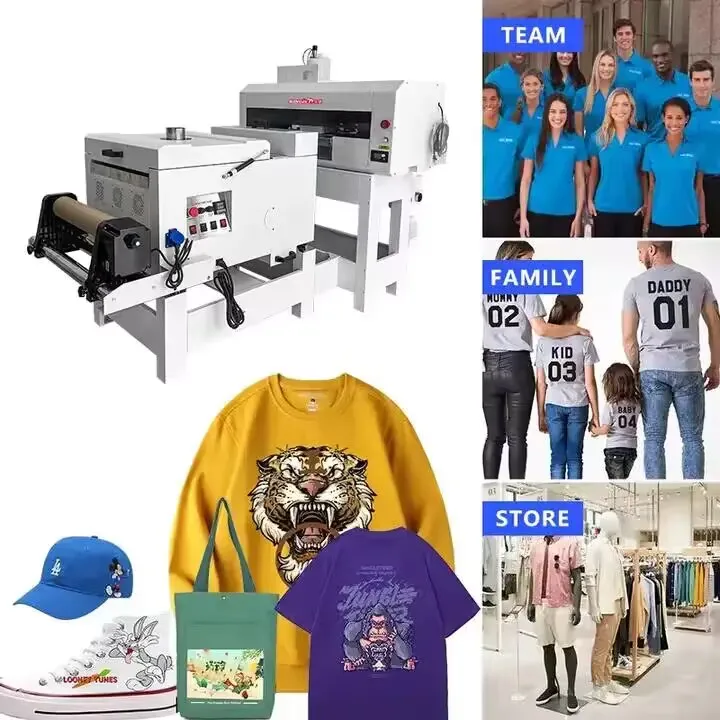 kingjet Dtf Printer Dtg Printer T-shirt Jersey Hoodie Printing Machine Stampante Dtf I1600 Xp600 Pet Film Printer