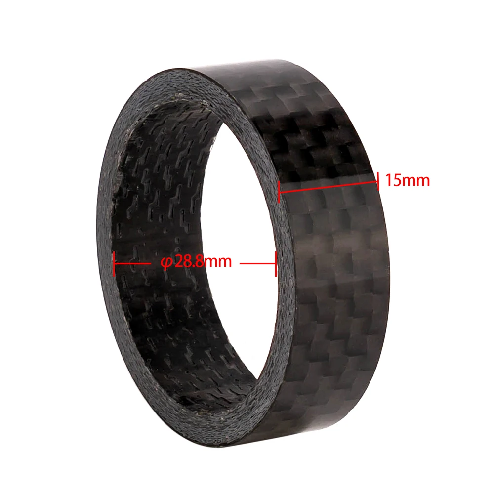 ZTTO  Ultra-Light Carbon fiber Bicycle Washer Mountain Road Bike Washers Spacer Gasket Fork Headset Parts 1/2/3/5/10/15mm