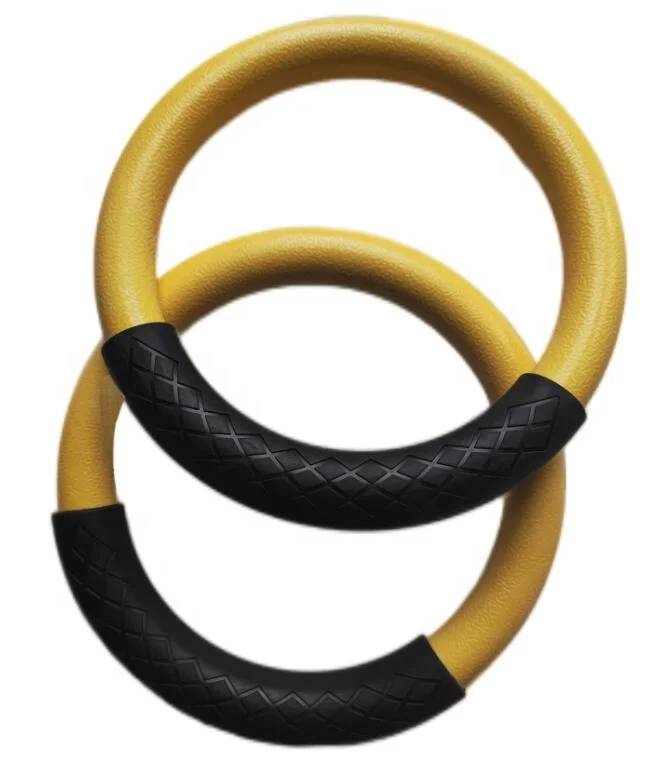 High quality gym rings nylon strap cross fitness ABS adjustable gymnastic rings