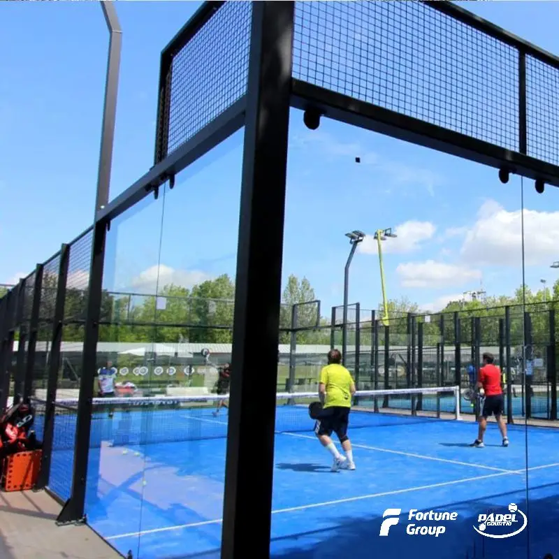 Factory supply 100% hot dip galvanized poles padel court  for structure golden quality level