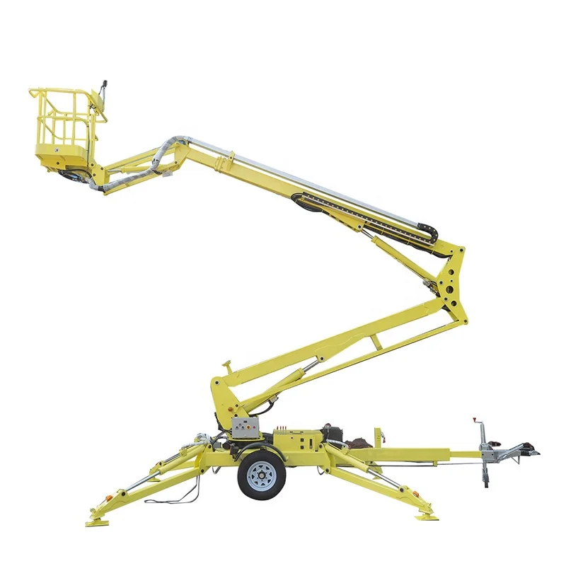 China 16m 18m 20m 22m 24m spider manlifter telescoping towable Self Propelled Articulated Spider Boom Lift Aerial Work Platform