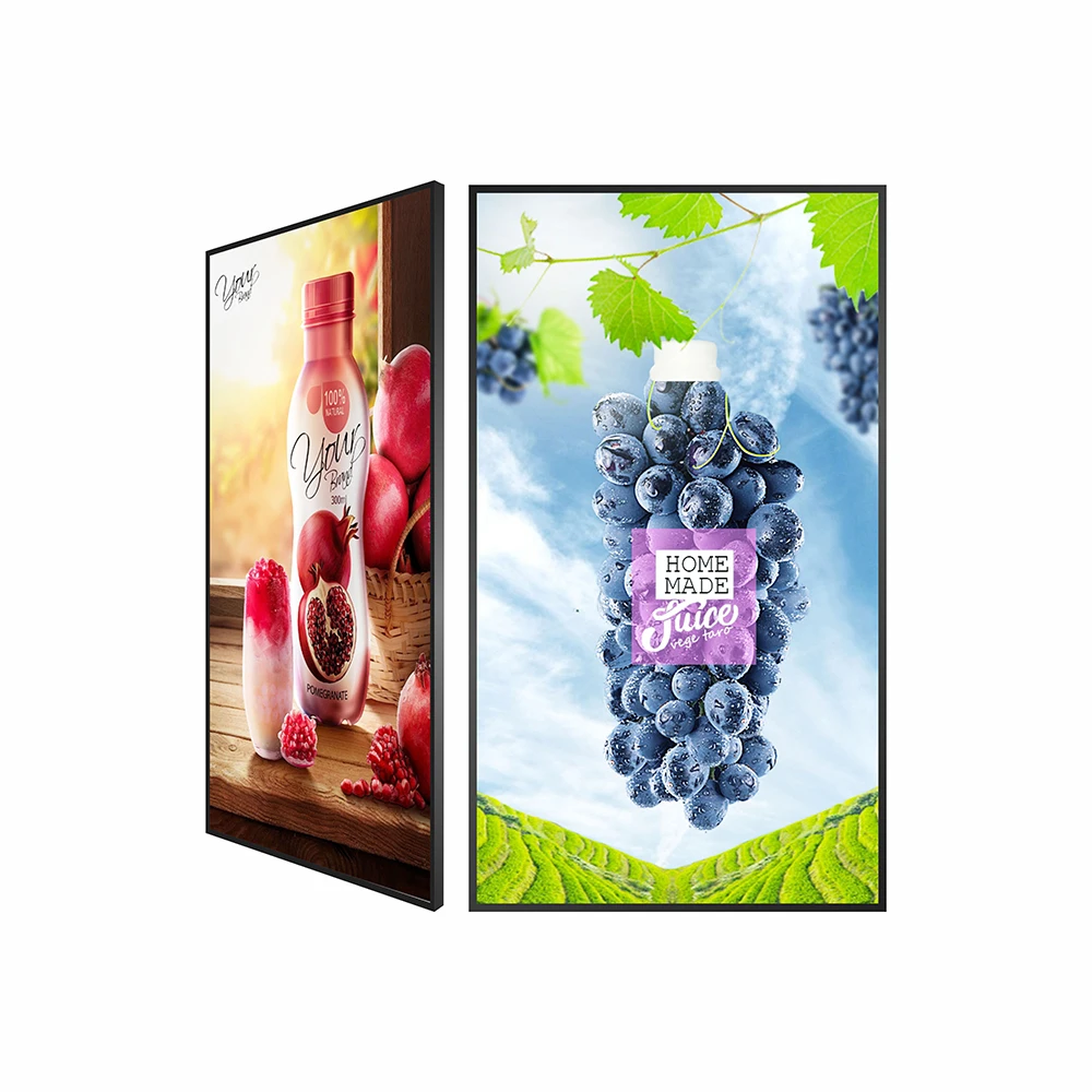 43-inch flat wall hanging advertising machine electronic class brand elevator wall display is called the number plate