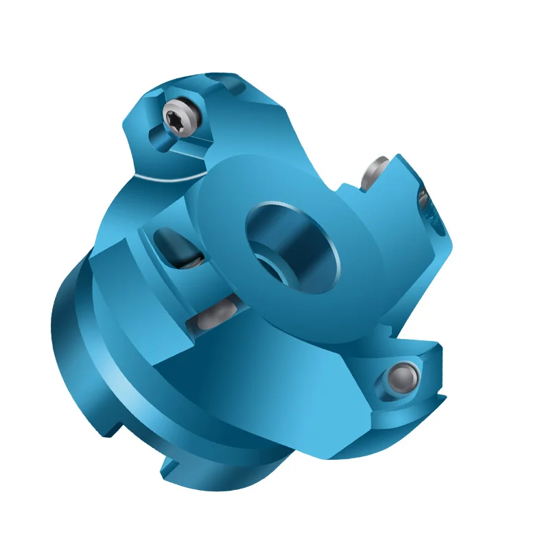 KM12 high-gloss aluminum cutter head 45 degrees SEKT1204 lightweight aluminum alloy face milling cutter head