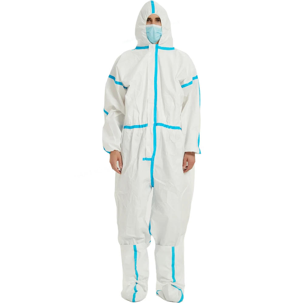 High Performance Medical Protection Clothing Suit Isolation Gown Disposable Nonwoven Coverall For Hospital