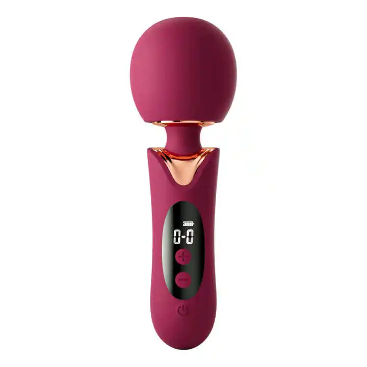 Big Head Av Style Stick Touch Screen Control Massager Silicone Usb Clitoris Orgasm Magic Stick Vibrator Adult Av Vibrator