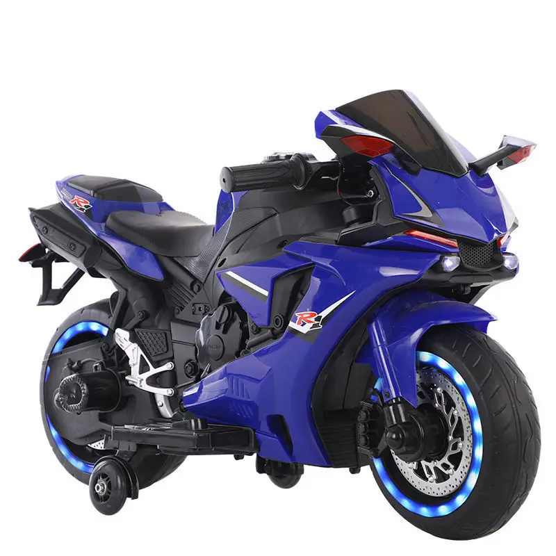 Wholesale factory supply cheap two light wheel electric motorcycle for children battery motorbike for sale