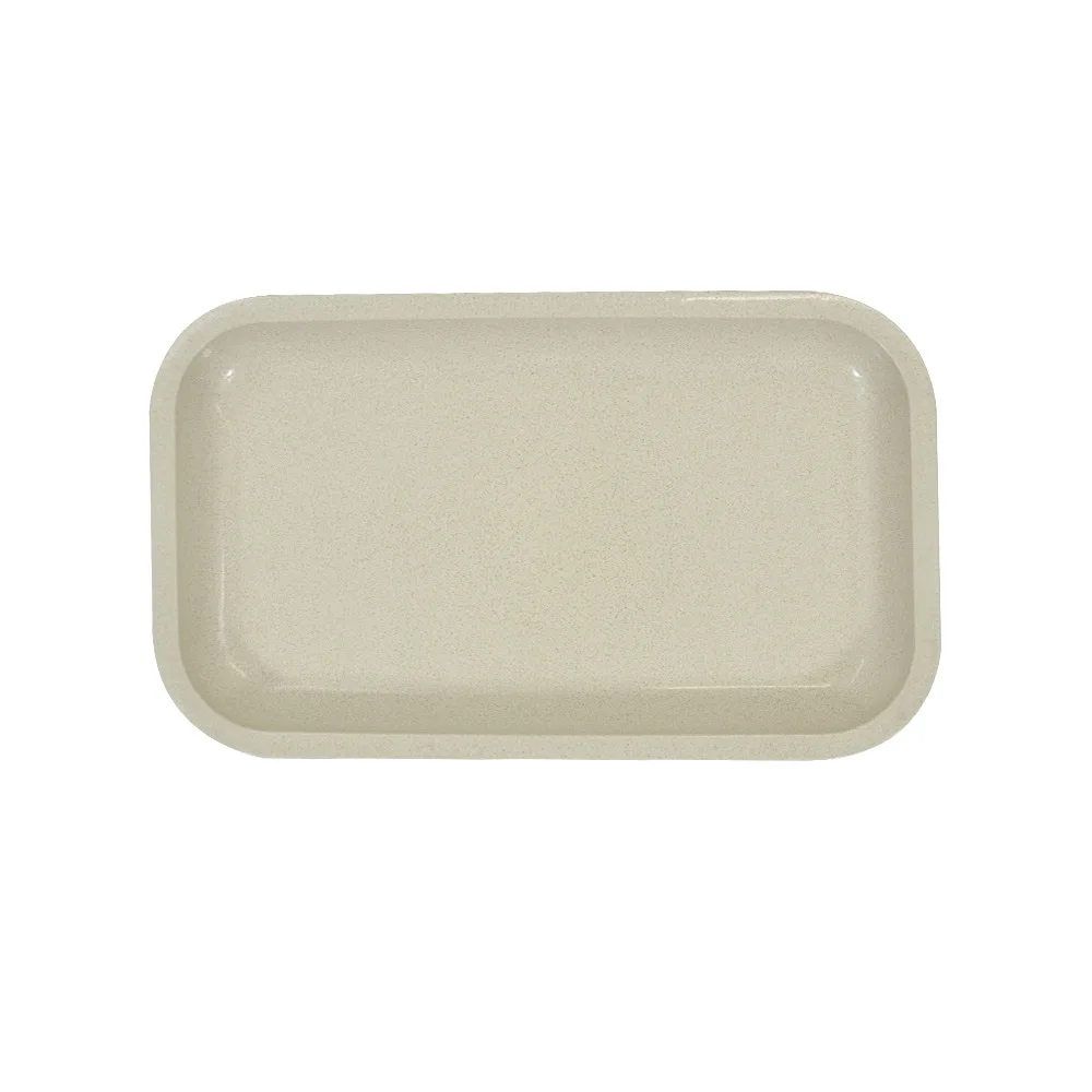 Custom Logo Bio Degradable Plastic Cigarette Rolling Tray Oval Serving Tobacco Tray Eco-friendly Food Plates For Home Use