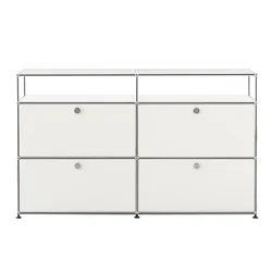 nordic modern 4 doors metal stainless steel DIY cabinet modular furniture for living room bedroom storage cabinet with caster