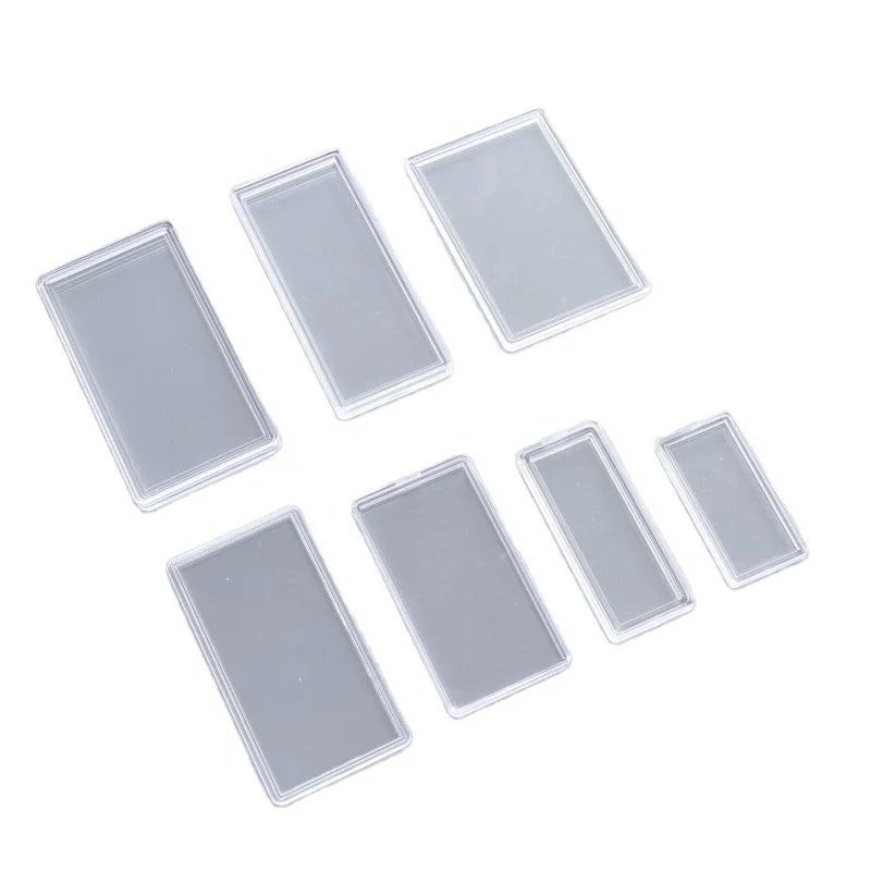 Small Rectangular Acrylic Case  Mint  Gold Silver Bullion bar Capsule Ingot Commemorative Coin Holder