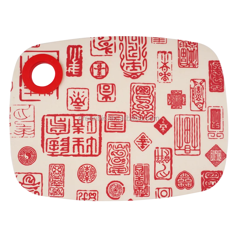 LFGB certificates BPA free bamboo fiber kitchen cutting board