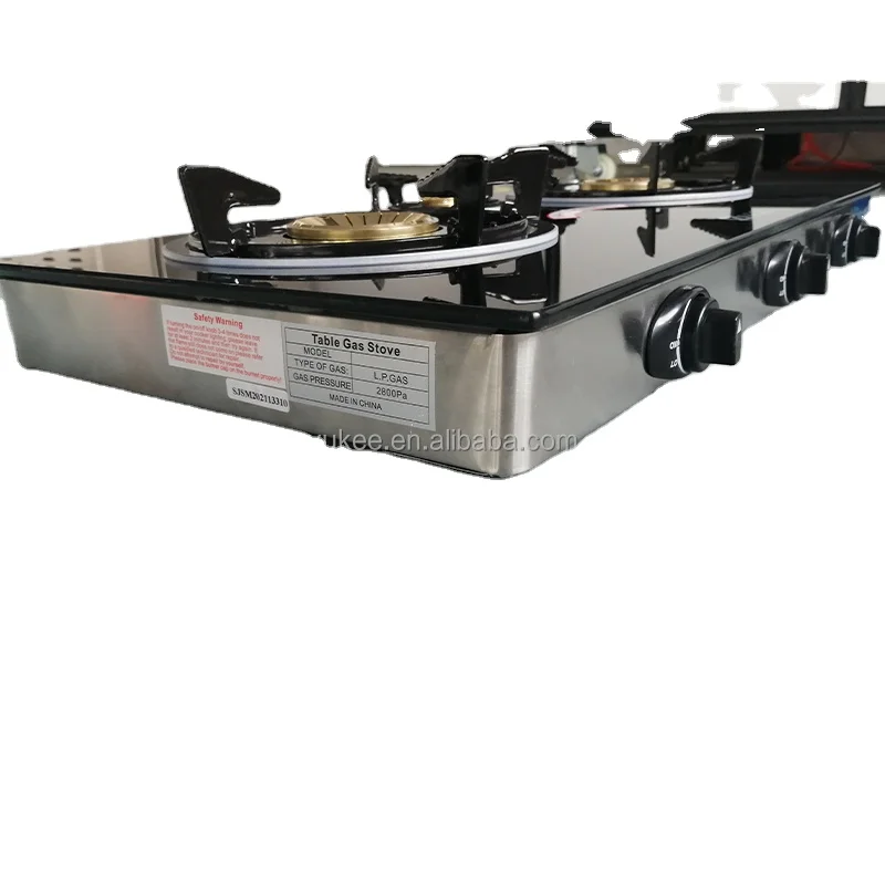 2022 hot sale burner shape style glass cooktop 3 burner table gas stove tempered glass table stainless steel 3 burner gas stove