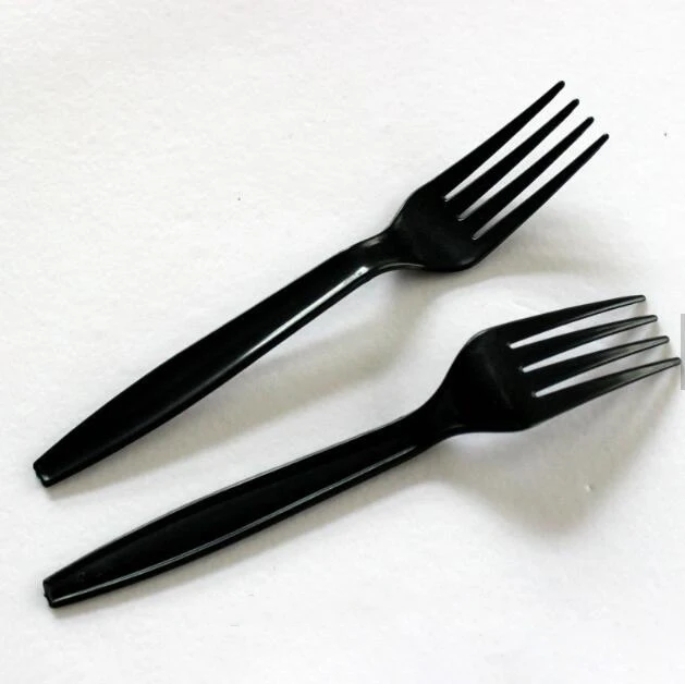 Mengte PS Classic Black Disposable Fork