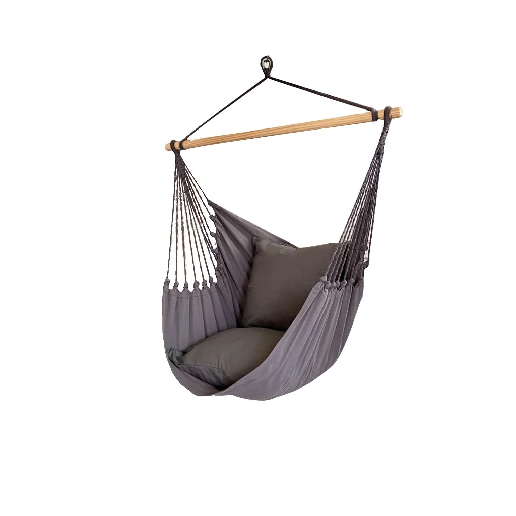 Cheap Spreader Bar Hammock Chair Hanging Rope Swing with Pocket Quality Cotton Weave for Superior Comfort House Hanging Chair