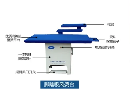 Best price TY series 1250*800mm vacuum steam ironing table in stock