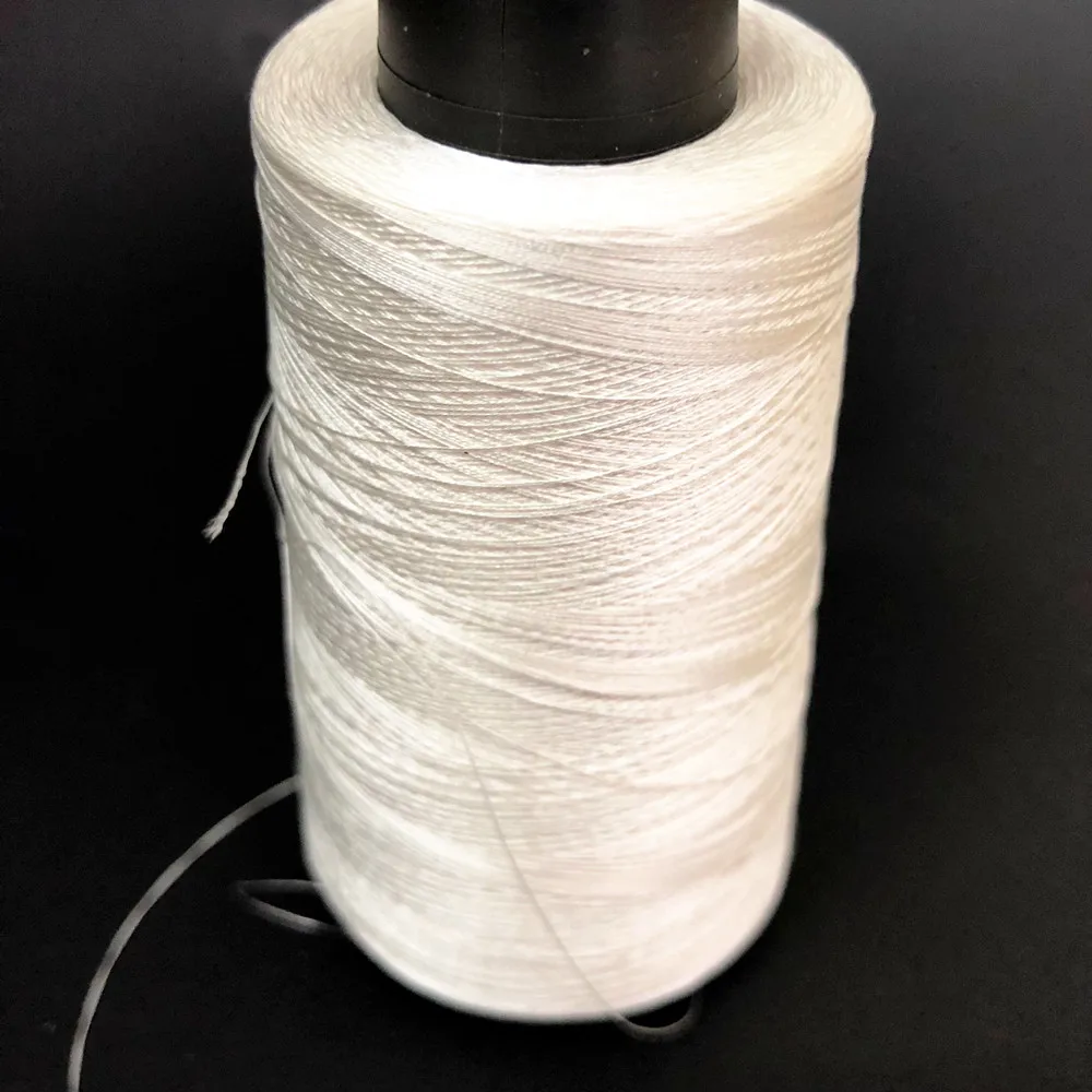 Natural 100 Silk Thread Yarn for Machine Sewing and Hand Roll of Scarf in White Color for Embroidery